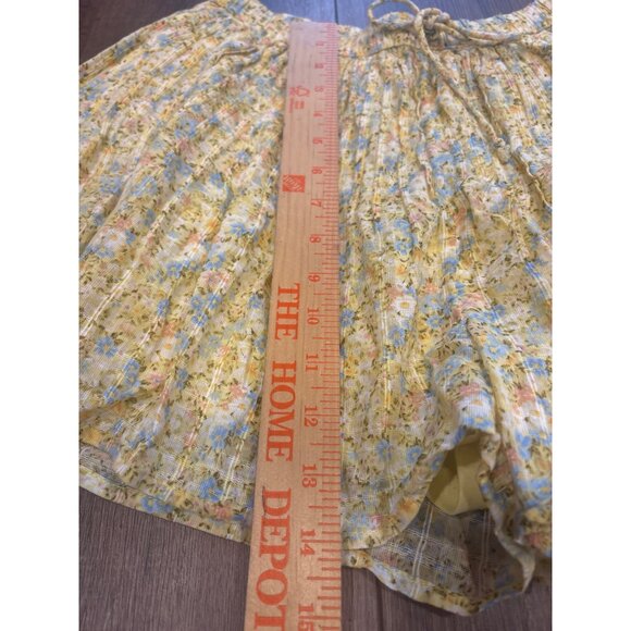 American Eagle Y2K VTG Yellow Skort Womens Small drawstring Skirt Feminine Fairy - Picture 9 of 9